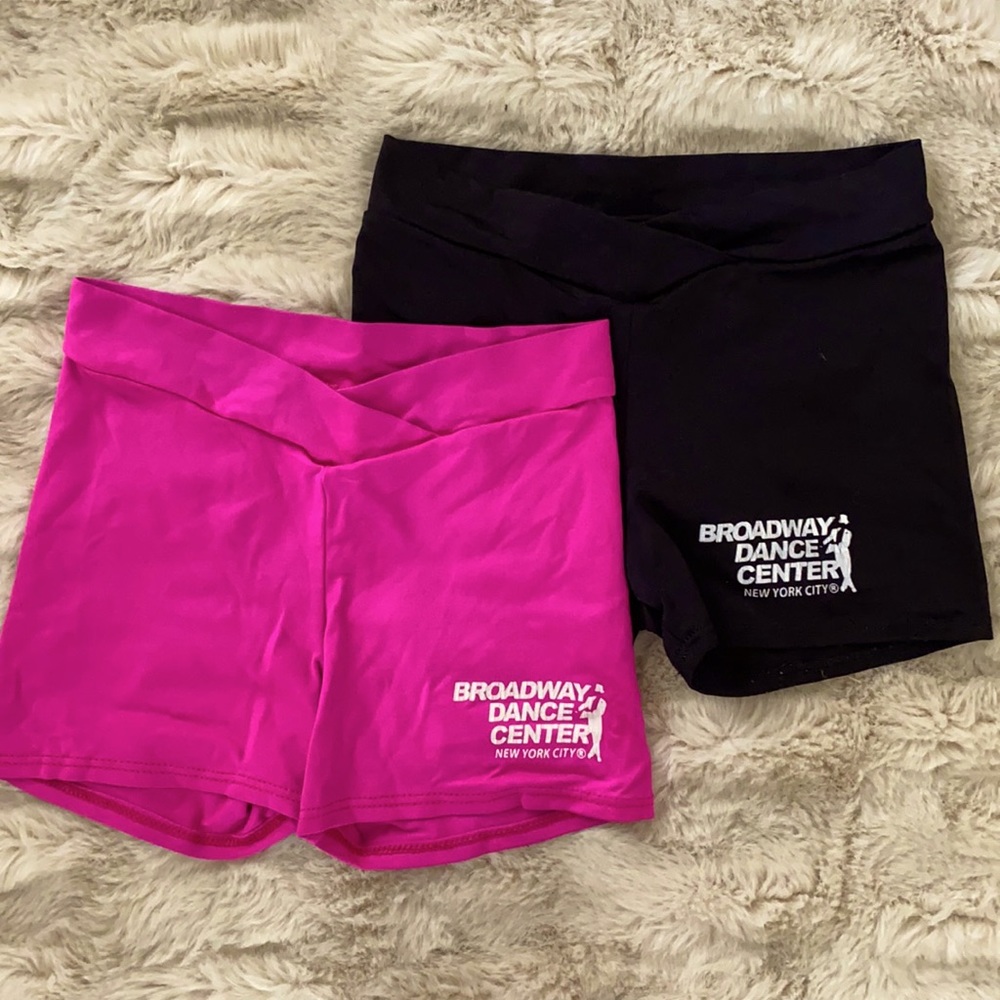 Girls L(12-14) 2 Pack“Broadway Dance Center”Shorts